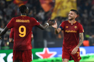 Abraham Pellegrini AS Roma v Feyenoord: Quarterfinal Second Leg - UEFA Europa League