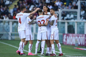 gruppo esultanza Torino FC v AS Roma - Serie A