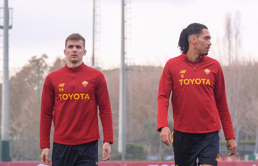 smalling llorente AS Roma Training Session And Press Conference