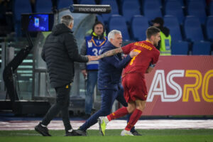 mourinho pellegrini AS Roma v Udinese Calcio - Serie A