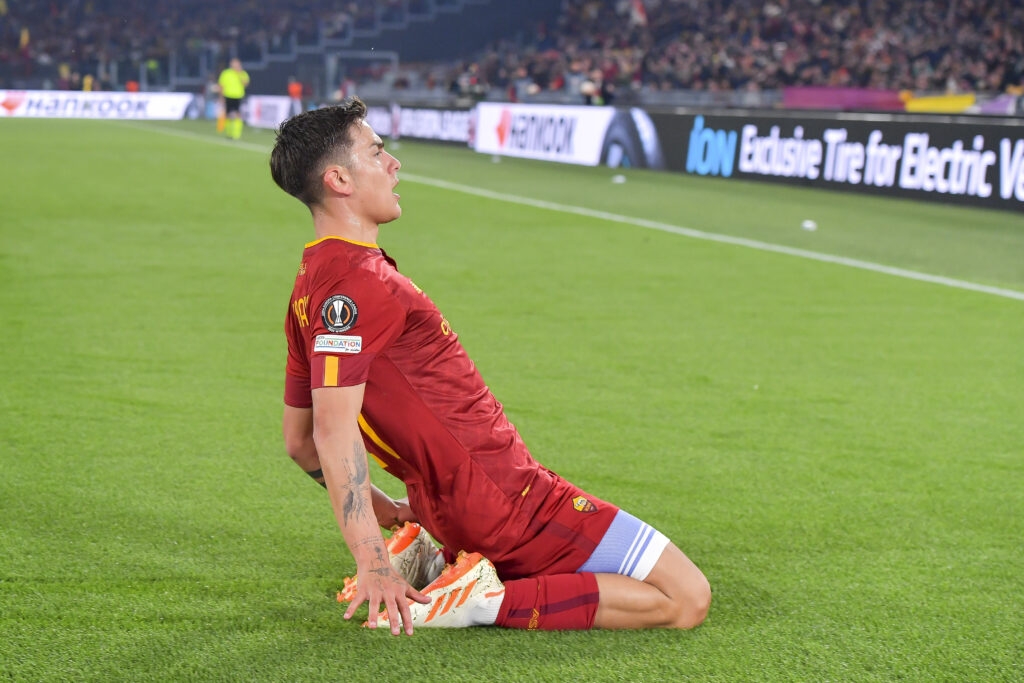 Dybala AS Roma v Feyenoord: Quarterfinal Second Leg - UEFA Europa League