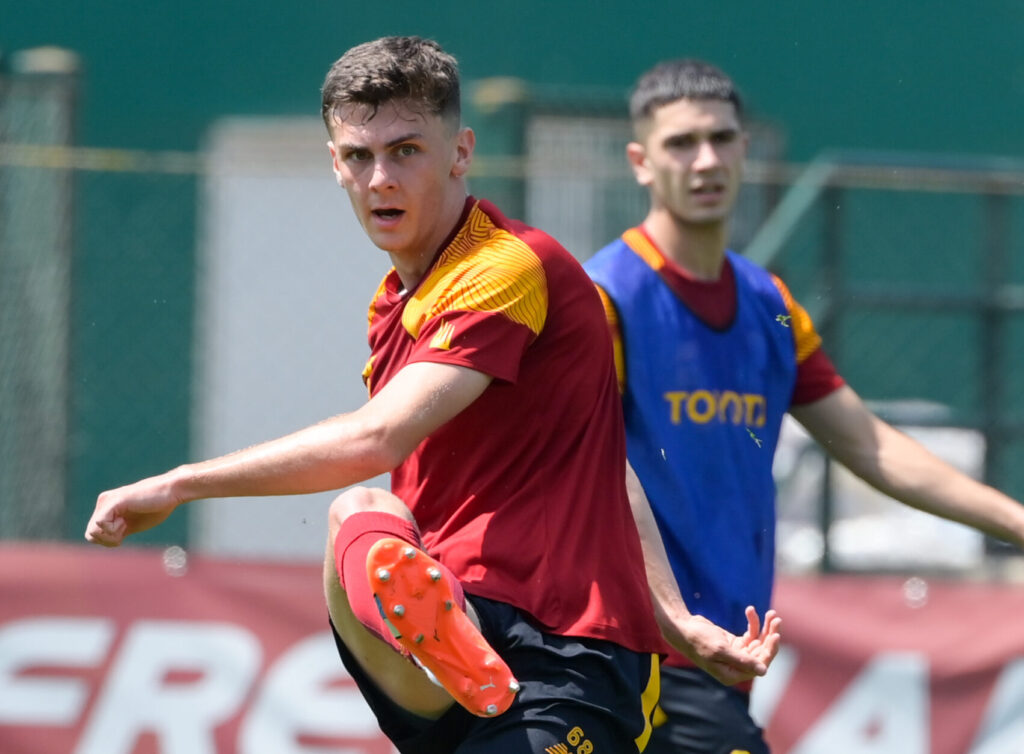 Tahirovic AS Roma Training Session And Press Conference