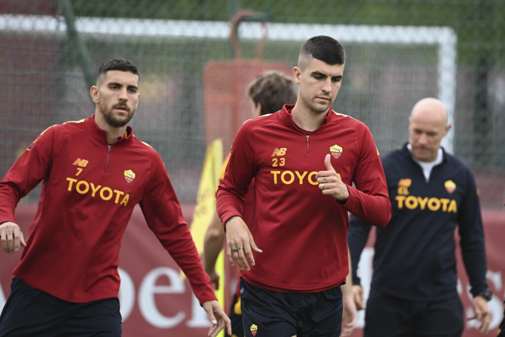 mancini pellegrini AS Roma Training Session
