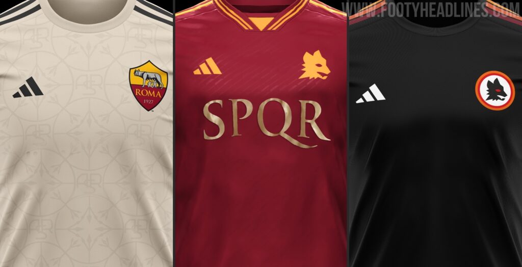 Adidas Roma 23-24 Home, Away Third Kits Leaked (1)