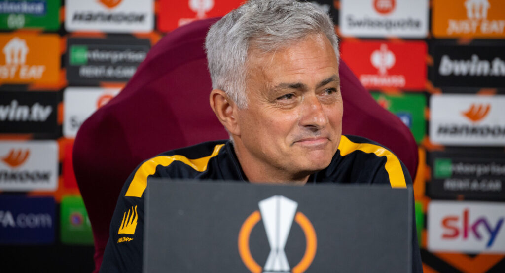 mourinho AS Roma Training Session And Press Conference