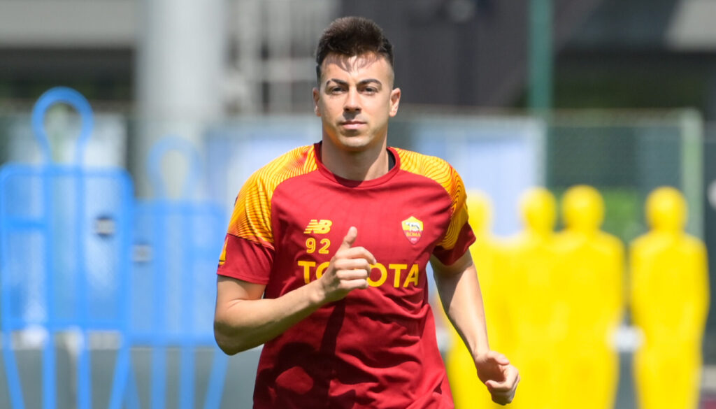 El Shaarawy AS Roma Training Session And Press Conference