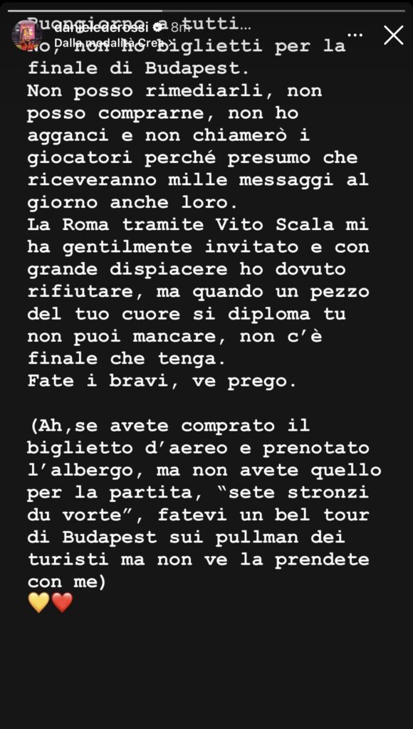 de rossi post