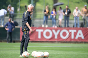 Mourinho AS Roma Training Session And Press Conference