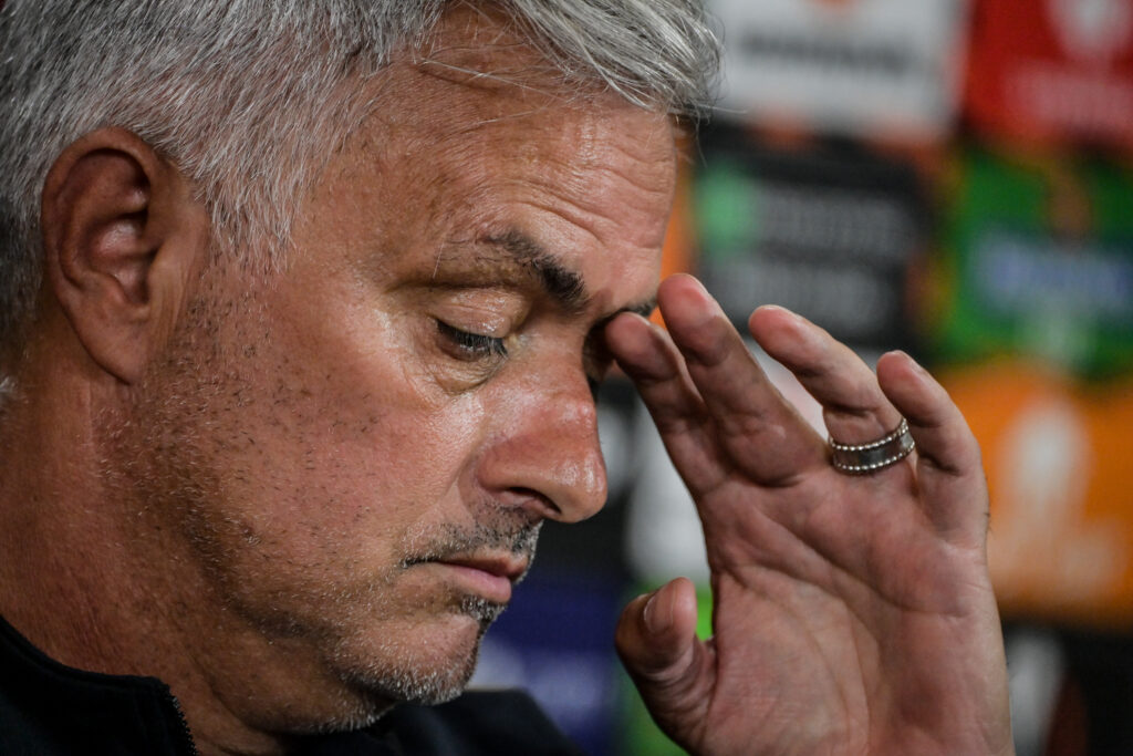 Mourinho AS Roma Training Session And Press Conference