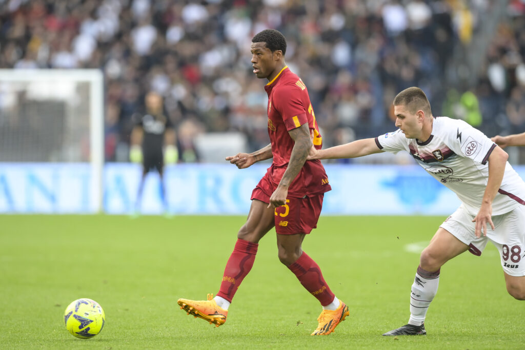 Wijnaldum AS Roma v Salernitana - Serie A