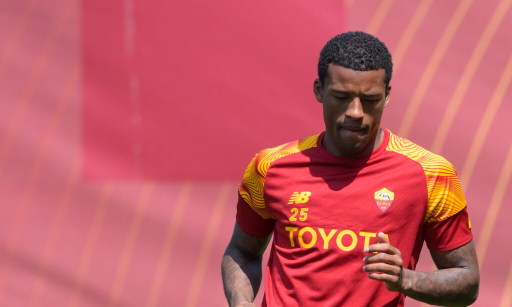 Wijnaldum AS Roma Training Session And Press Conference