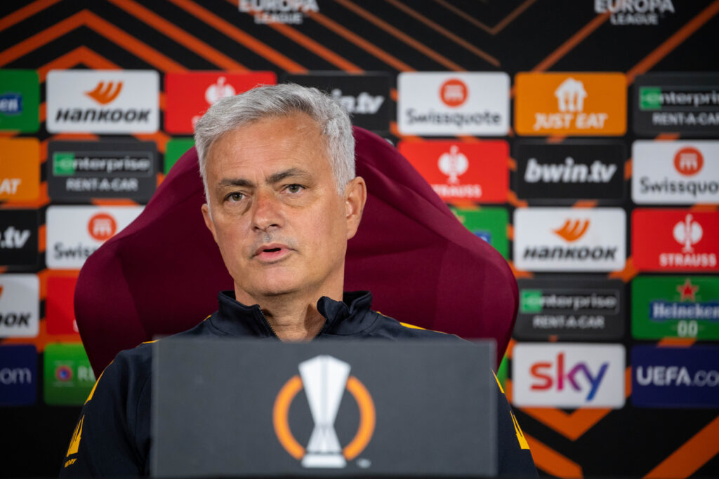 mourinho AS Roma Training Session And Press Conference