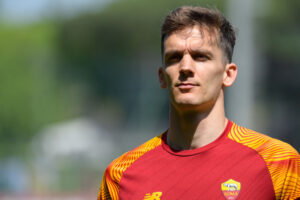 Llorente AS Roma Training Session And Press Conference