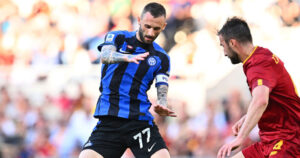 Brozovic Cristante AS Roma v FC Internazionale - Serie A