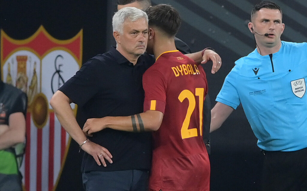 Mourinho Dybala Sevilla FC v AS Roma - UEFA Europa League Final 2022/23