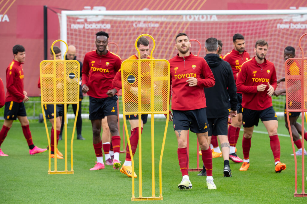 AS Roma Training Session And Press Conference