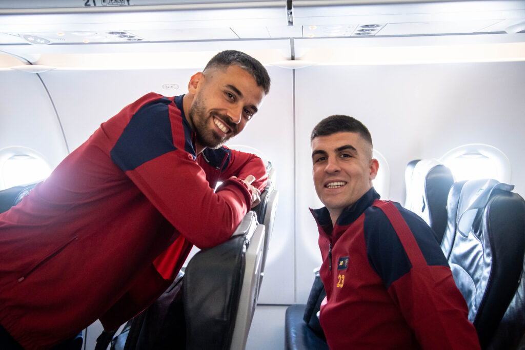 Spinazzola Mancini AS Roma Travel to Leverkusen