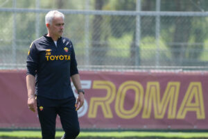 Mourinho AS Roma Training Session And Press Conference