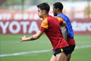 Paulo Dybala e Gini Wijnaldum AS Roma Training Session