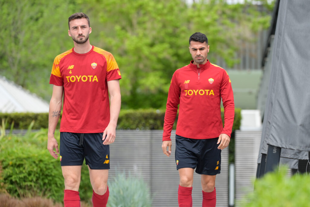 Celik cristante AS Roma Training Session