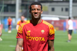 Wijnaldum AS Roma Training Session And Press Conference