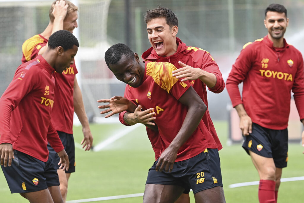 dybala camara AS Roma Training Session