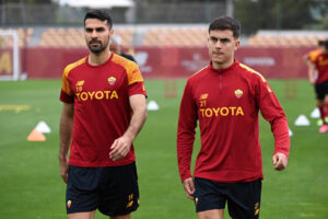 Celik Dybala AS Roma Training Session