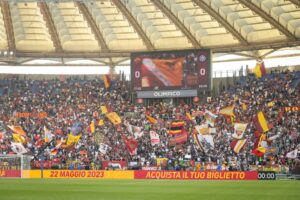 Tifosi AS Roma v FC Internazionale - Serie A