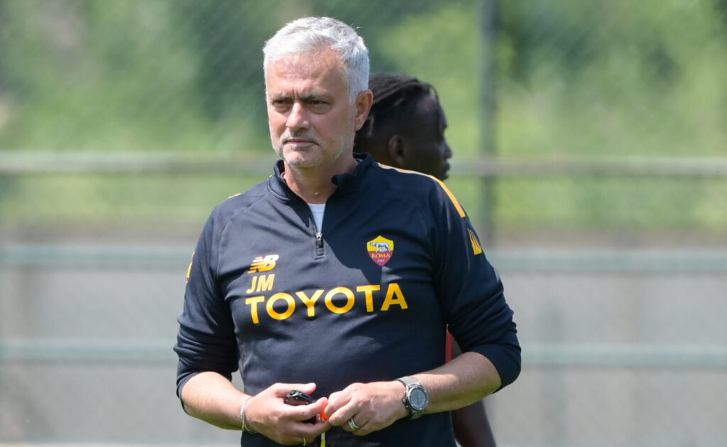 Mourinho AS Roma Training Session And Press Conference