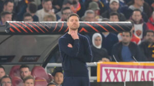 Xabi Alonso AS Roma v Bayer 04 Leverkusen: Semi-Final First Leg - UEFA Europa League