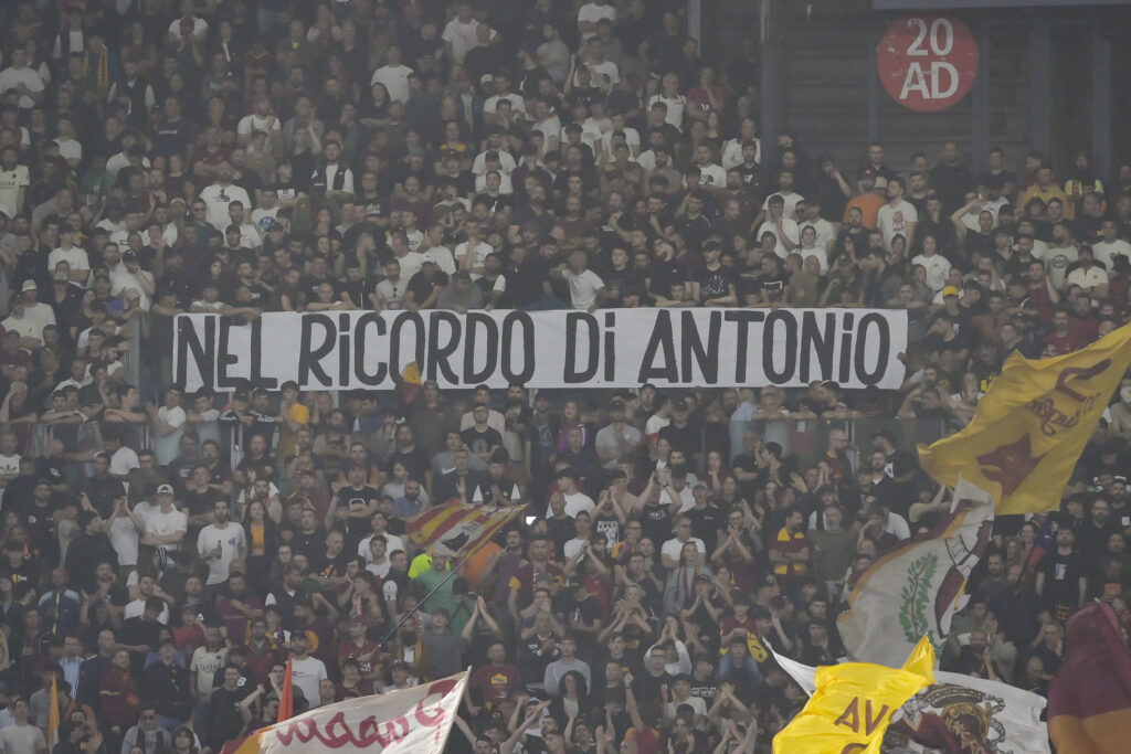 striscione AS Roma v Spezia Calcio - Serie A