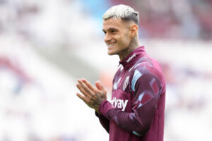 Scamacca West Ham United v Brighton &amp; Hove Albion - Premier League