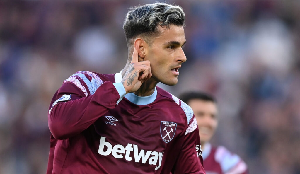 scamacca West Ham United v Wolverhampton Wanderers - Premier League