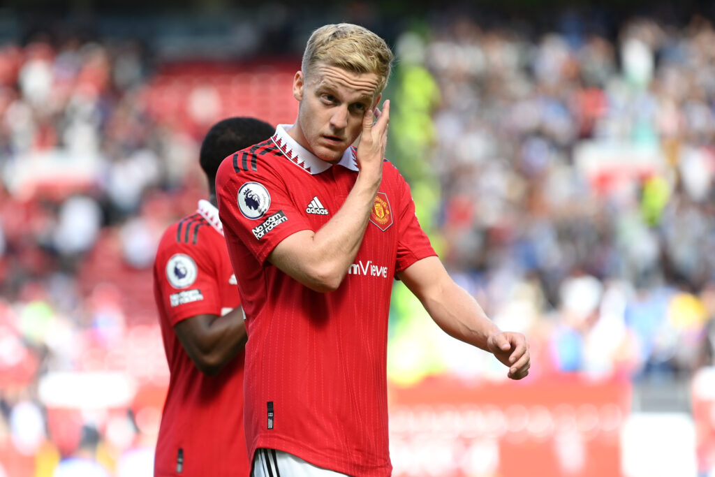 van de beek Manchester United v Brighton &amp; Hove Albion - Premier League
