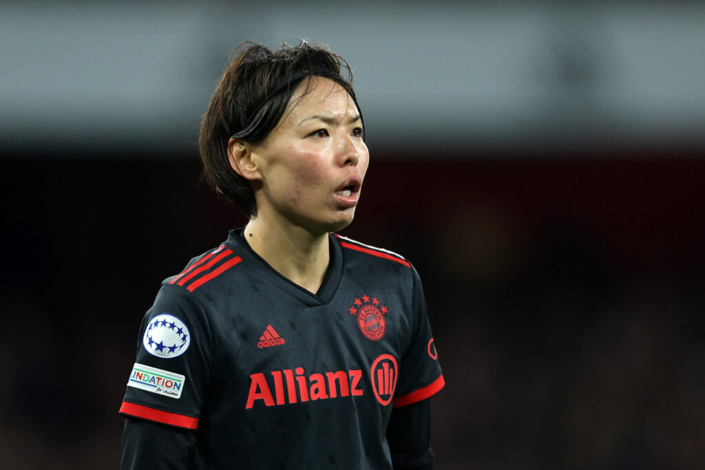 Saki Kumagai Arsenal v FC Bayern München: Quarter-Final 2nd Leg - UEFA Women's Champions League