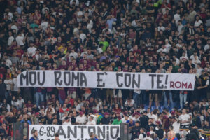 striscione AS Roma v Spezia Calcio - Serie A
