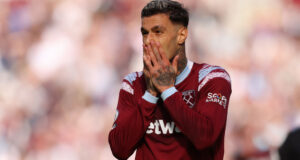 Scamacca West Ham United v Fulham FC - Premier League