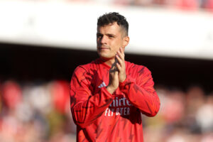 xhaka Arsenal FC v Wolverhampton Wanderers - Premier League