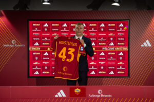 Kristensen AS Roma Unveil New Signing Rasmus Kristensen
