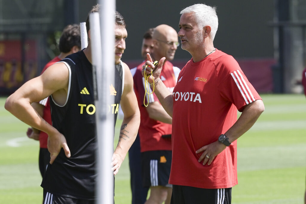 mourinho belotti AS Roma Training Session