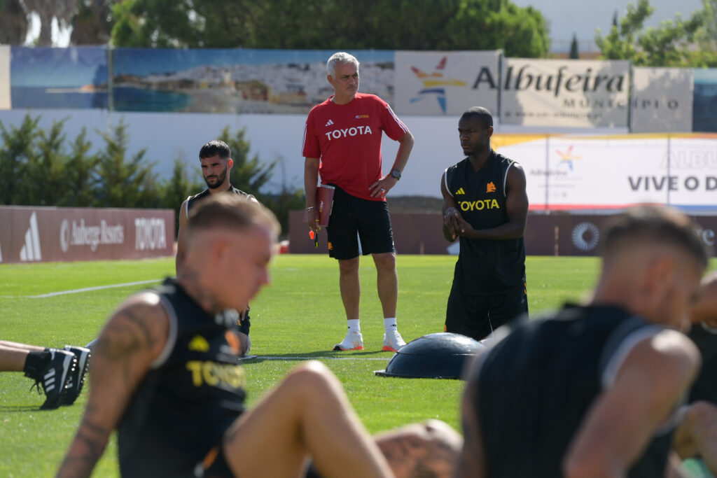 Mourinho As Roma Training Session