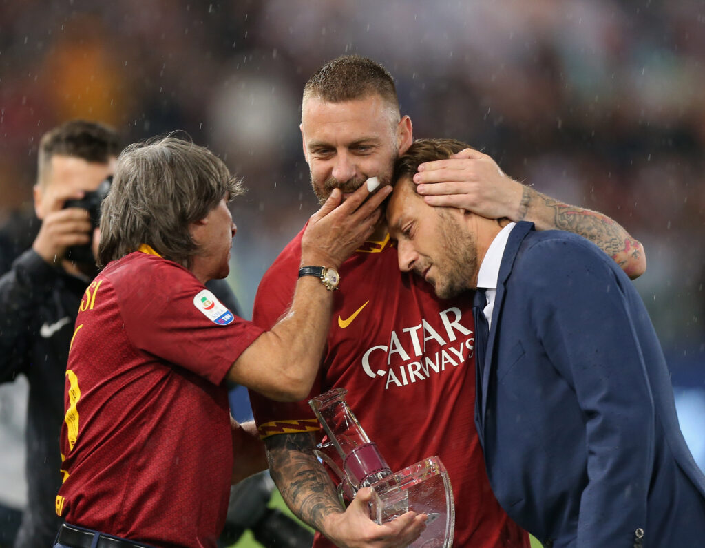 de rossi totti conti AS Roma v Parma Calcio - Serie A