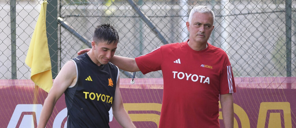 mannini mourinho AS Roma Training Session
