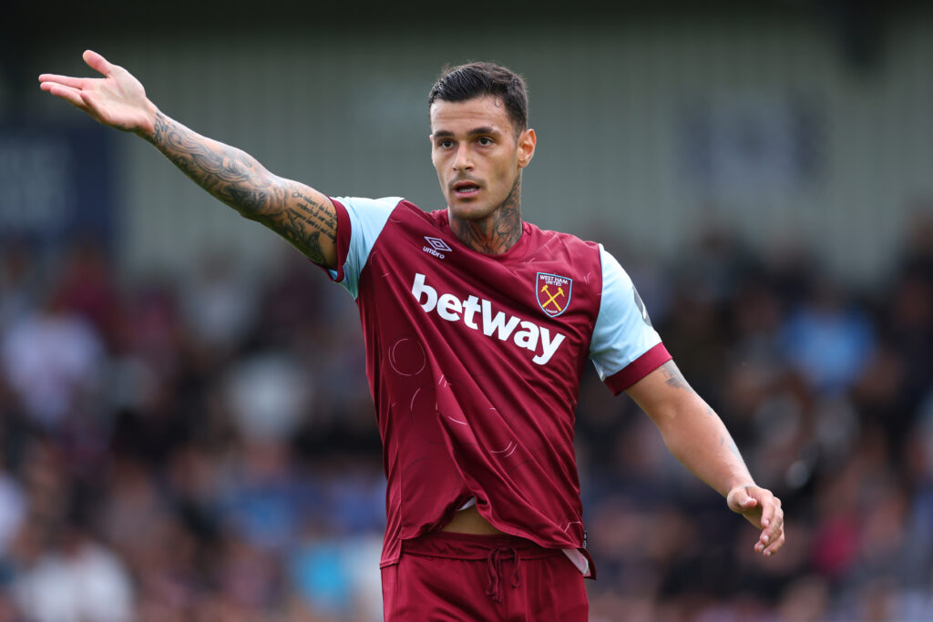 scamacca Borehamwood v West Ham United: Pre-Season Friendly