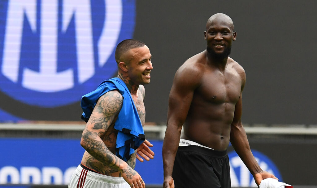Nainggolan Lukaku FC Internazionale  v Cagliari Calcio - Serie A