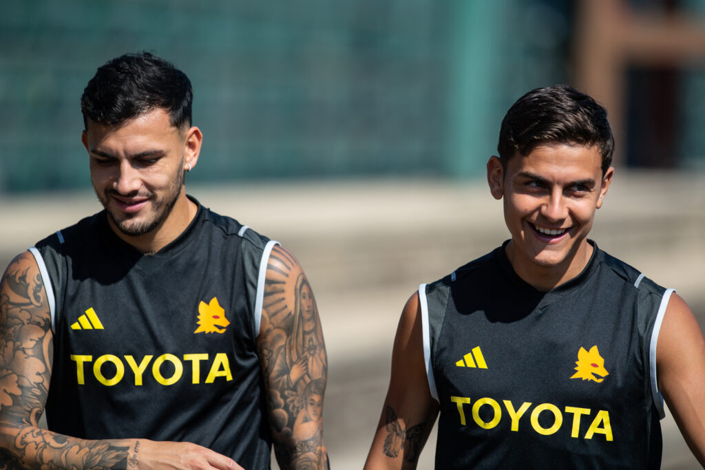 paredes dybala As Roma Training Session