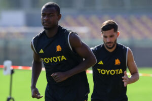 AS Roma Training Session ndicka aouar