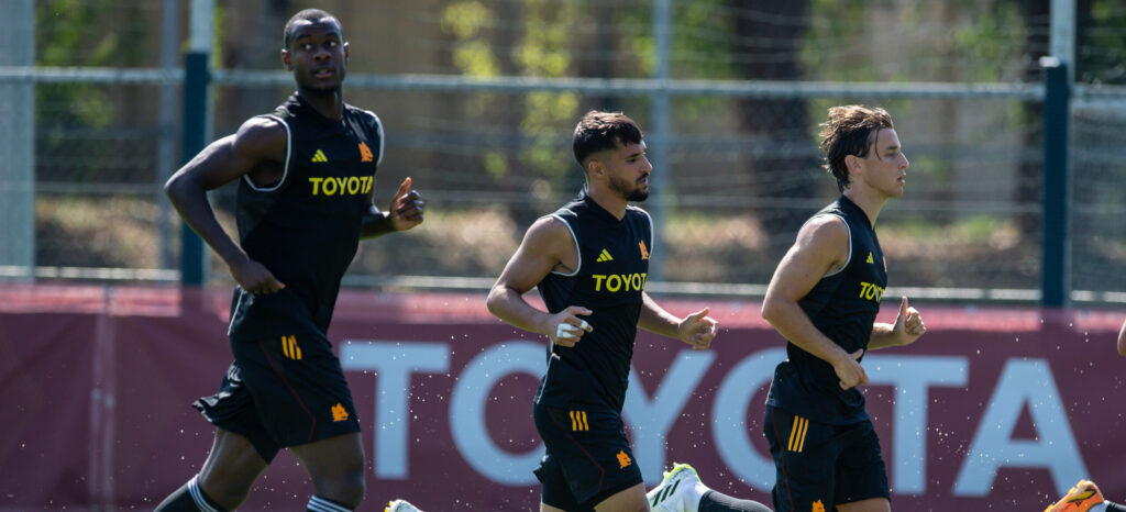 ndicka aouar bove As Roma Training Session
