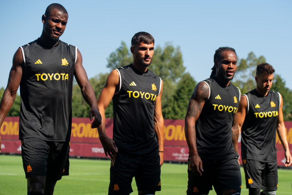 ndicka aouar sanches AS Roma Training Session