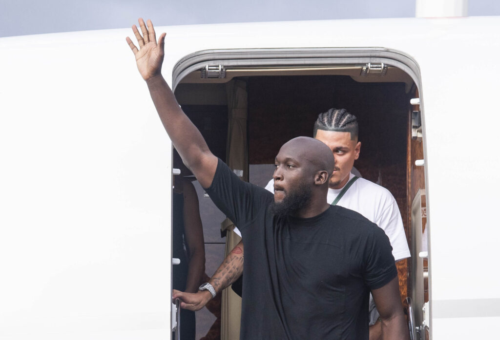 AS Roma New Signing Romelu Lukaku Arrives In Rome
